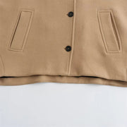 CLASSY CAMEL MANTEL COAT